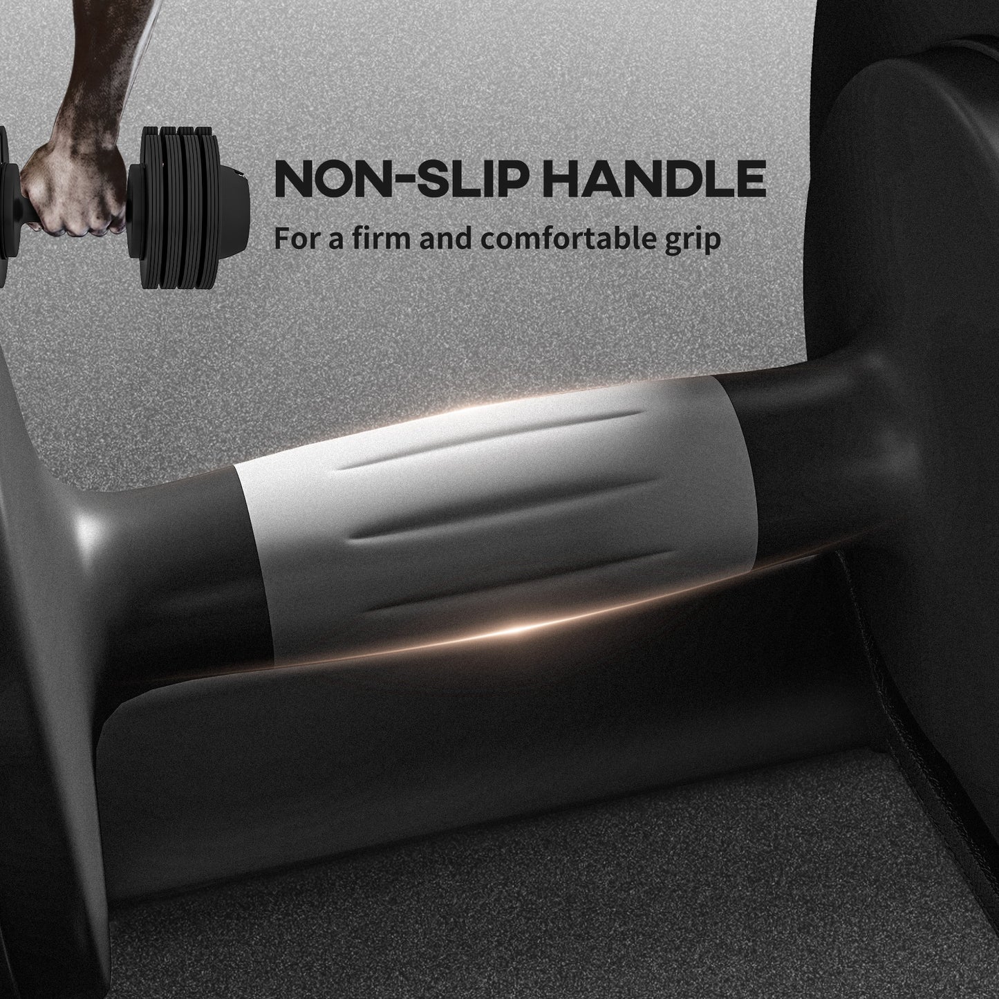 Adjustable Dumbbells Set, 4-in-1 Weights Set with Storage Tray and Non-Slip Handle, 6KG 11KG 16KG 20KG | SPORTNOW