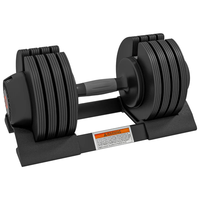 Adjustable Dumbbells Set, 4-in-1 Weights Set with Storage Tray and Non-Slip Handle, 6KG 11KG 16KG 20KG | SPORTNOW
